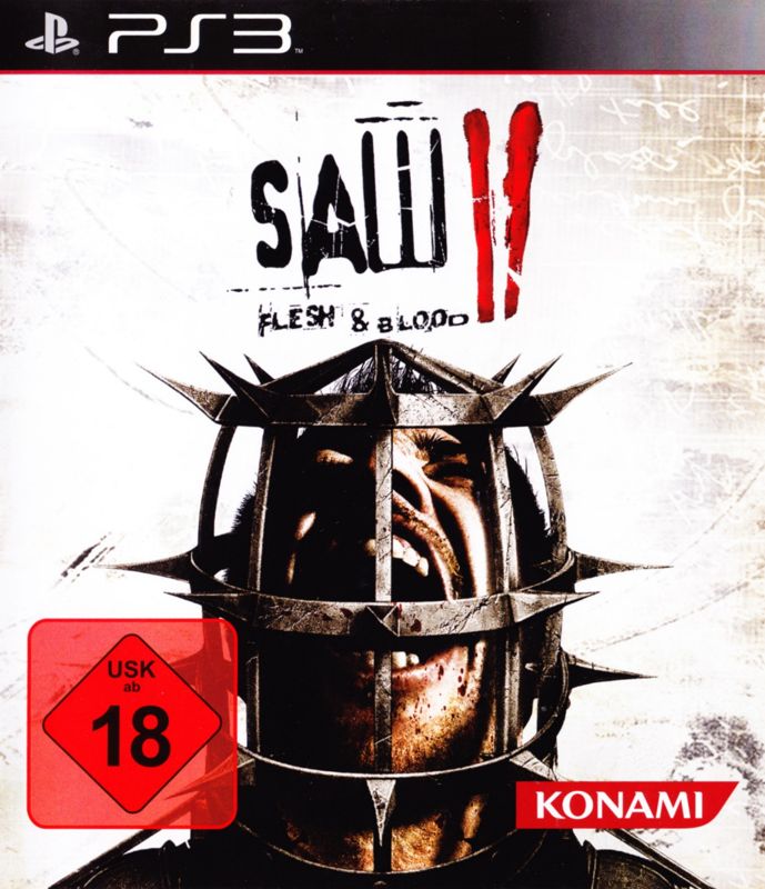 Saw II: Flesh & Blood box art for Playstation 3